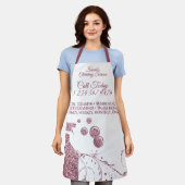 Schoonmaakmaden Janitorial, roze spoelroos Schort (Gedragen)