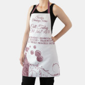 Schoonmaakmaden Janitorial, roze spoelroos Schort (Insitu)