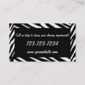 Schoonmaakmaden visitekaartje (Achterkant)