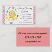 Schoonmaakmaden visitekaartje (Voorkant / Achterkant)