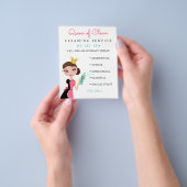 Schoonmaakmaid Service Brunette Character Crown Flyer (Hand)