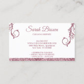 Schoonmaakmais Janitorial mousserend roze Visitekaartje (Achterkant)