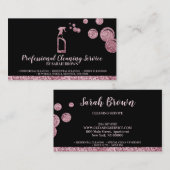 Schoonmaakmais Janitorial sparking Black Visitekaartje (Voorkant / Achterkant)