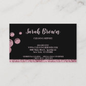 Schoonmaakmais Janitorial sparking Black Visitekaartje (Achterkant)