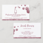 Schoonmaakmais Janitorial sparking Bubble Visitekaartje (Voorkant / Achterkant)