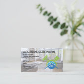 Schoonmaakmiddelen Diensten Logo | huiskamer Visitekaartje (Staand voorkant)