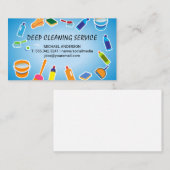 Schoonmaakmiddelen en producten visitekaartje (Voorkant / Achterkant)