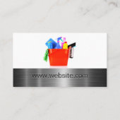 Schoonmaakmiddelen in emmer visitekaartje (Achterkant)