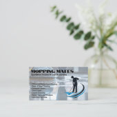 Schoonmaakmiddelen voor conciërges visitekaartje (Staand voorkant)