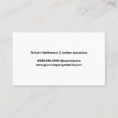 Schoonmaakmiddelen voor conciërges visitekaartje (Achterkant)