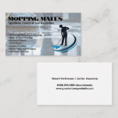 Schoonmaakmiddelen voor conciërges visitekaartje (Voorkant / Achterkant)