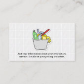 schoonmaakmiddelen voor dienstmeisjes | Badkamer T Visitekaartje (Achterkant)