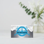 schoonmaakmiddelen voor dienstmeisjes | zeepschuim visitekaartje (Staand voorkant)