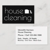 Schoonmaakmodel voor beste klashuis visitekaartje (Voorkant / Achterkant)