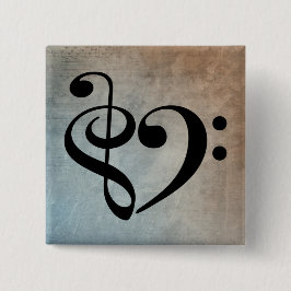 Schoonmaakmodel voor wasgoed  papier vierkante button 5,1 cm