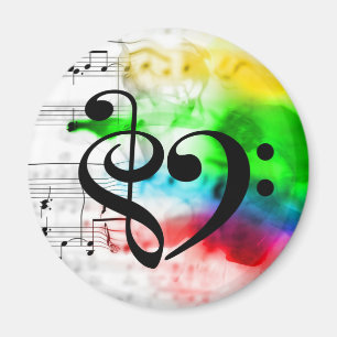 Schoonmaakmodel voor Waterverf in Treble Clef Bass Magneet