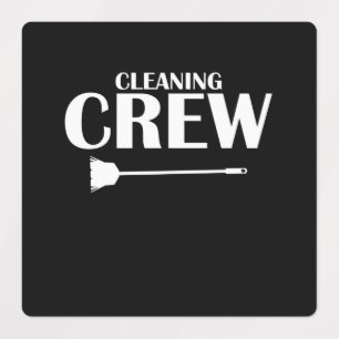 Schoonmaakpersoneel - Bewaring van portieren Labels
