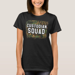 Schoonmaakpersoneel Custodian Squad School appreci T-shirt