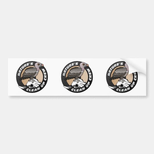 Schoonmaakpersoneel van natuur bumpersticker (Voorkant)