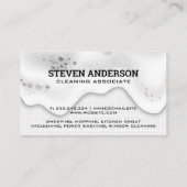 Schoonmaakpictogrammen | Badkamertegels | Zeepschu Visitekaartje (Achterkant)