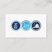 Schoonmaakpictogrammen | Sanitairdiensten Visitekaartje (Achterkant)