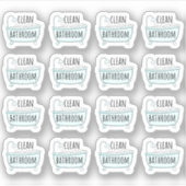 Schoonmaakplan Badkamer Badkuip Schoonmaaktaken Pl Sticker (Voorkant)