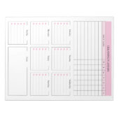 Schoonmaakplank - Controlelijst voor reiniging Notitieblok (Voorkant)