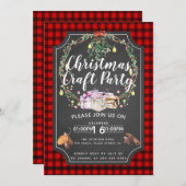 Schoonmaakpleister voor kerstfeestvieren kaart (Voorkant / Achterkant)