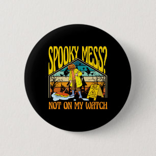 Schoonmaakploeg Terug naar school Janitor Schoonma Ronde Button 5,7 Cm