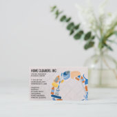 Schoonmaakproducten en -diensten  visitekaartje (Staand voorkant)