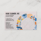 Schoonmaakproducten en -diensten  visitekaartje (Voorkant)