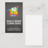 Schoonmaakproducten en gereedschappen visitekaartje (Voorkant / Achterkant)