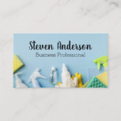 Schoonmaakproducten en visitekaartje (Voorkant)