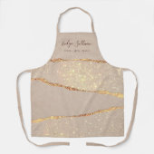 Schoonmaakprofessionals met schitterend papier schort (Voorkant)