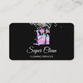 Schoonmaakprogramma voor professioneel gebruik visitekaartje (Voorkant)