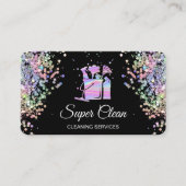 Schoonmaakprogramma voor professioneel gebruik visitekaartje (Voorkant)