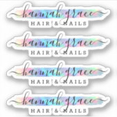 Schoonmaakprogramma voor regenboogverf Chic Logo,  Sticker (Voorkant)