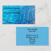 Schoonmaakprogramma zwembad visitekaartje (Voorkant / Achterkant)