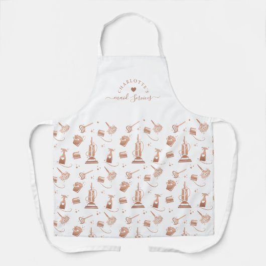 Schoonmaakprogramma's Professionele vormgeving en  Schort (Voorkant)