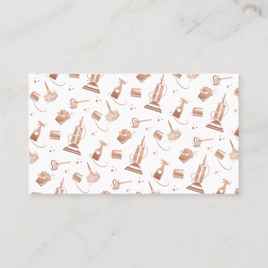 Schoonmaakprogramma's Professionele vormgeving en  Visitekaartje (Achterkant)