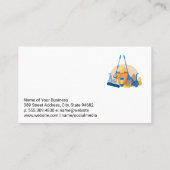 Schoonmaakprogramma's reinigen visitekaartje (Achterkant)