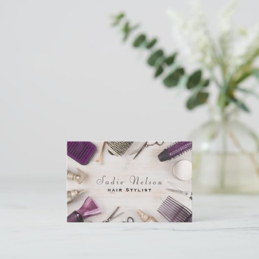 Schoonmaakprogramma's voor hairdresser Stylist Sal Visitekaartje (Staand voorkant)
