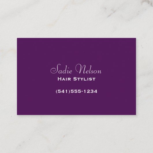 Schoonmaakprogramma's voor hairdresser Stylist Sal Visitekaartje (Achterkant)