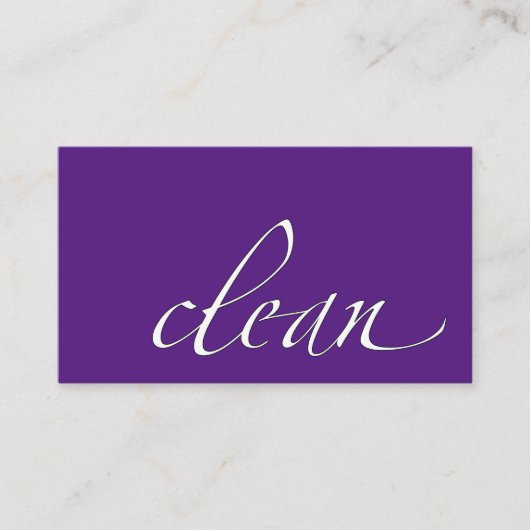 Schoonmaakreinigingsapparaat Visitekaartje (Voorkant)