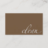 Schoonmaakreinigingsapparaat Visitekaartje (Voorkant)