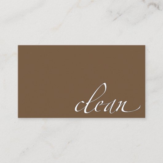 Schoonmaakreinigingsapparaat Visitekaartje (Voorkant)