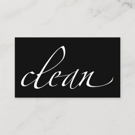 Schoonmaakreinigingsapparaat Visitekaartje (Voorkant)