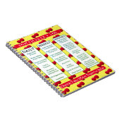 Schoonmaakschema voor stamhout van Cherry-Licious  Notitieboek (Rechterzijde)