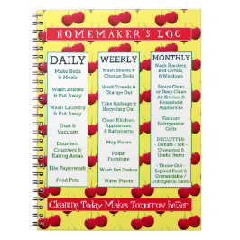 Schoonmaakschema voor stamhout van Cherry-Licious Notitieboek
