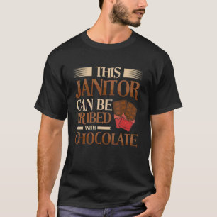 Schoonmaaksel voor het onderhoud van een chocolade t-shirt